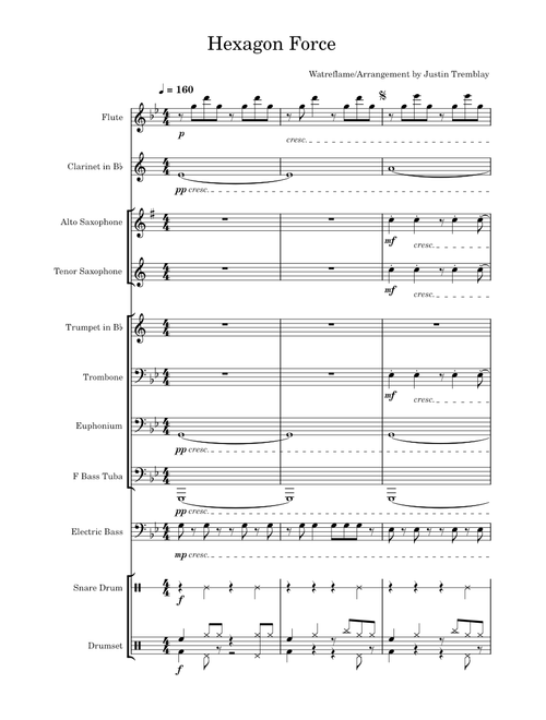 Hexagon Force – Waterflame Hexagon Force - Concert Band Arrangement