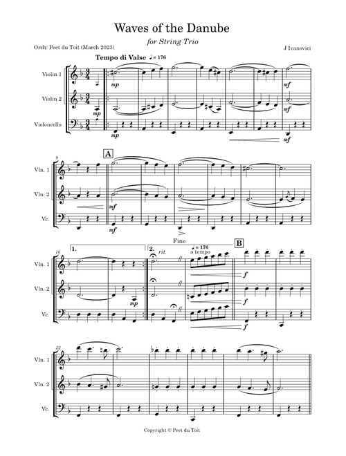 Waves of the Danube – Iosif Ivanovici