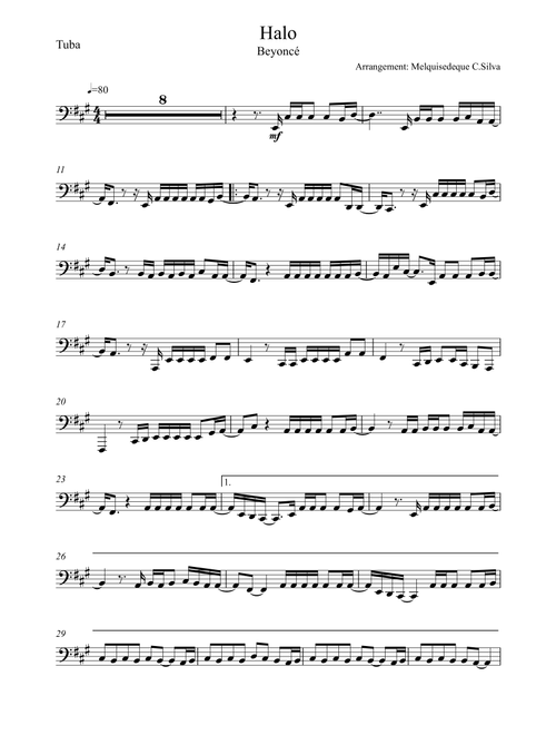 Halo (Arr. Melquisedeque C.Silva) - Beyonce (Tuba Solo)