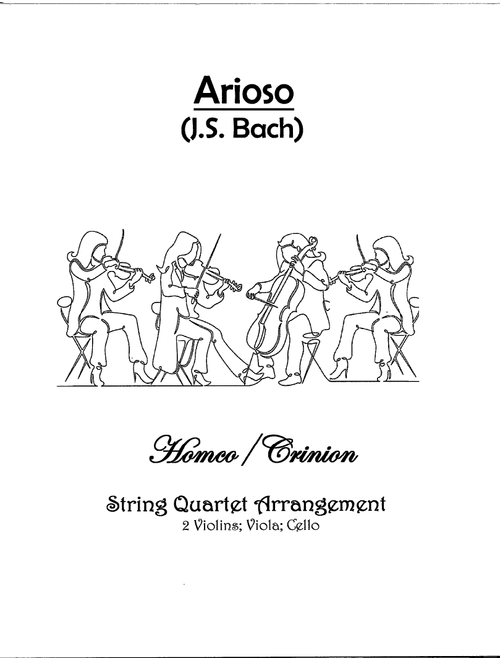 Arioso (Arr. Homco/Crinion) - JS Bach (String Quartet)