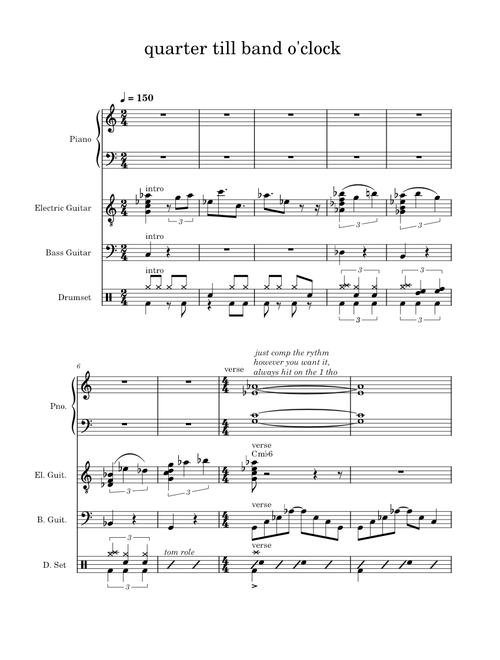 quarter_till_band_o'clock lead sheet