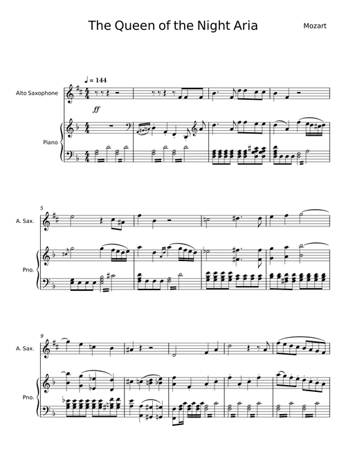 Queen Of The Night Aria - Wolfgang Amadeus Mozart