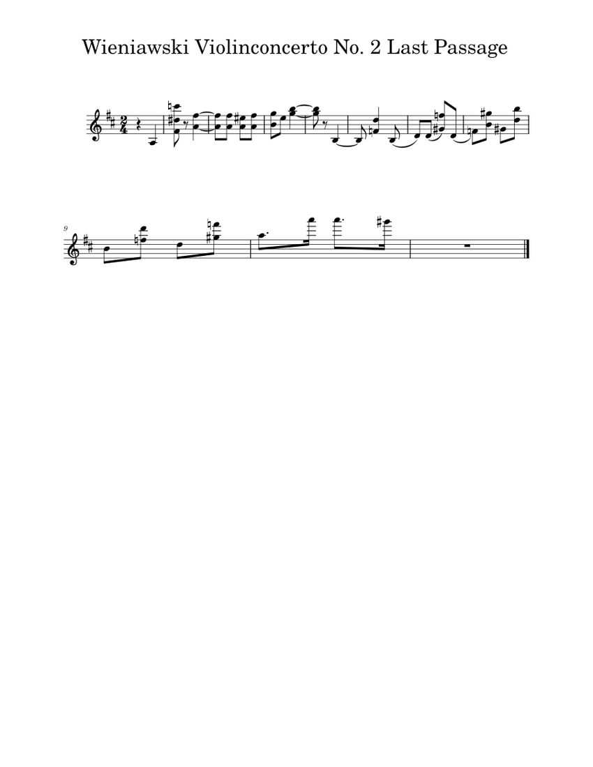 ヴァイオリン　楽譜　シンフォニー Sinner's Finale – HOYO-MiX (solo violin) Sheet Music for