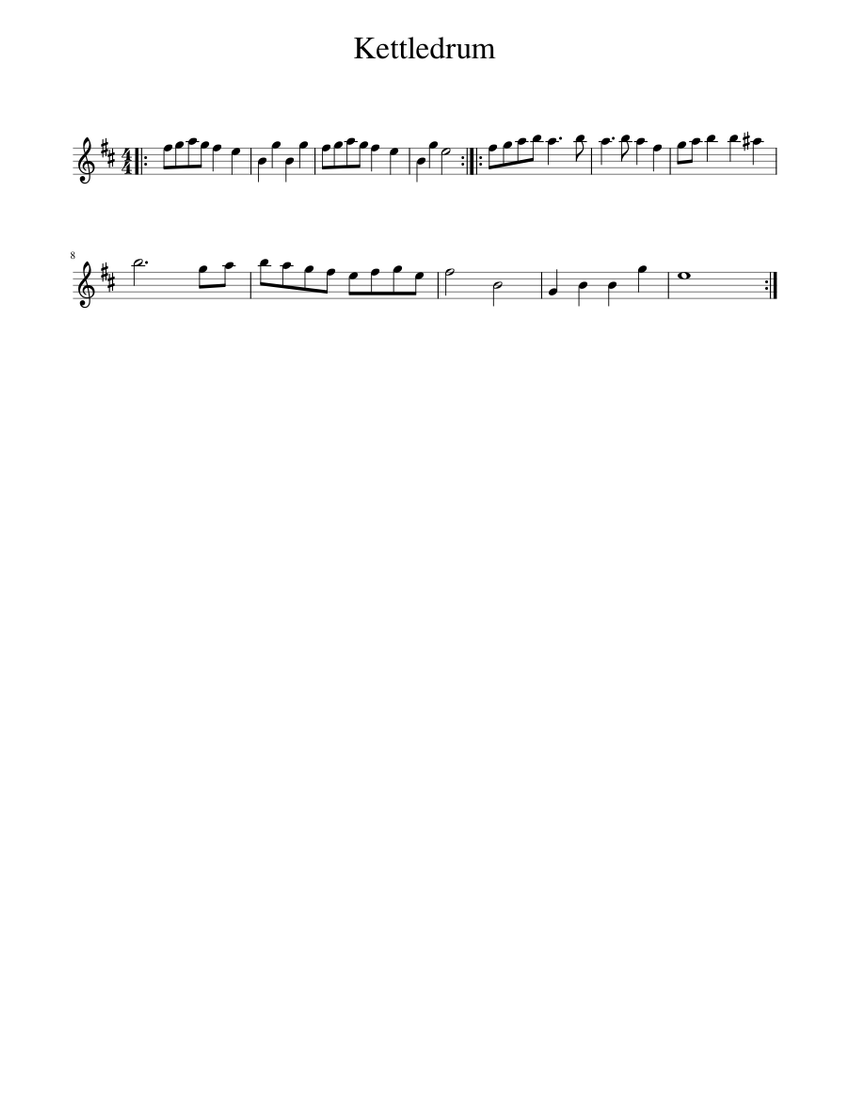 Kettledrum Sheet music for Piano (Solo)