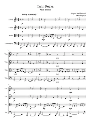 Twin Peaks Theme Sheet Music for Piano (Solo) easy | MuseScore.com Twin Peaks Theme Sheet Music for Piano (Solo) easy | MuseScore.com