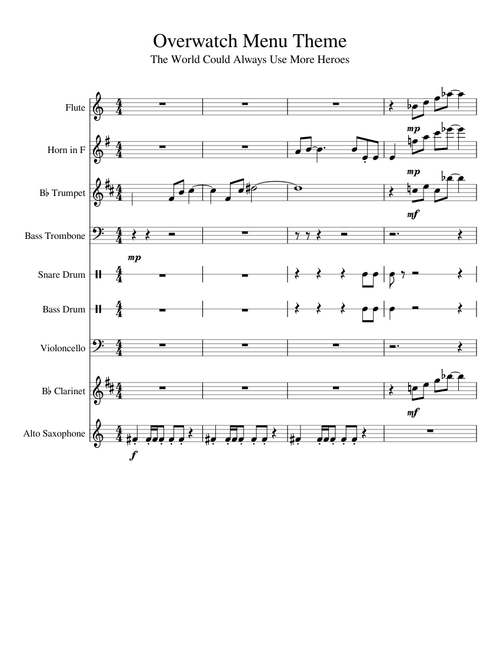 Overwatch Menu Theme
