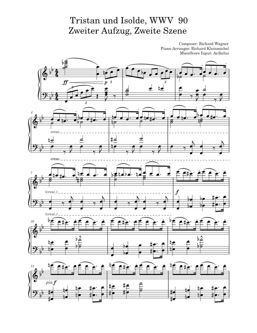 Tristan und Isolde, Opening of Act 2 Scene 2 – Richard