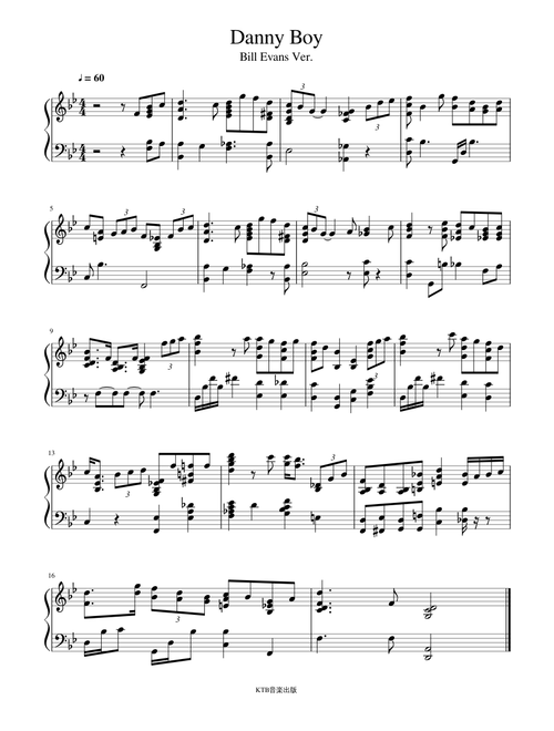 Danny Boy(Bill Evans Ver.)