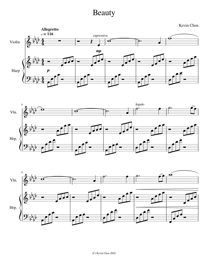 beauty-sheet-music-for-violin-harp-mixed-duet-musescore