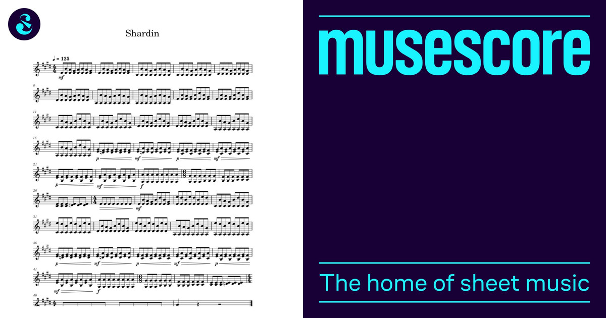 Shardin Sheet music for Piano (Solo) Easy | Musescore.com