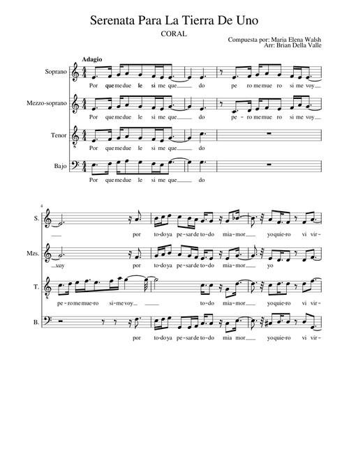 Serenata Para La Tierra De Uno