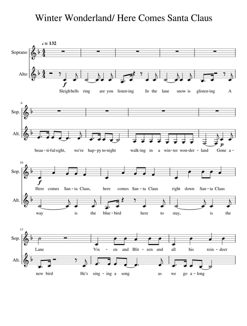 Winter Wonderland / Here Comes Santa Claus