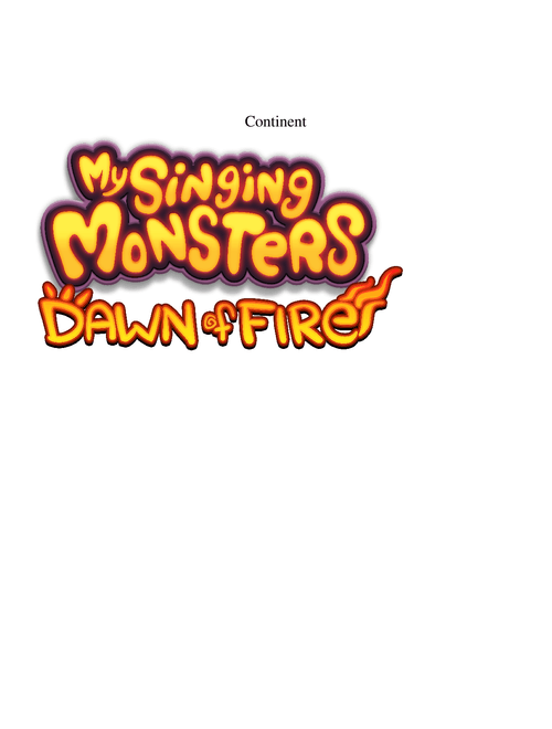 My Singing Monsters Dawn of Fire - The Continent