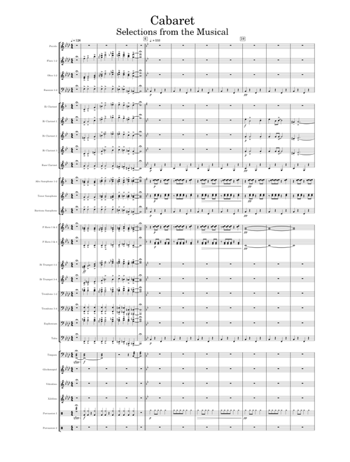 Cabaret – John Kander /arr. Ton van Grevenbroek