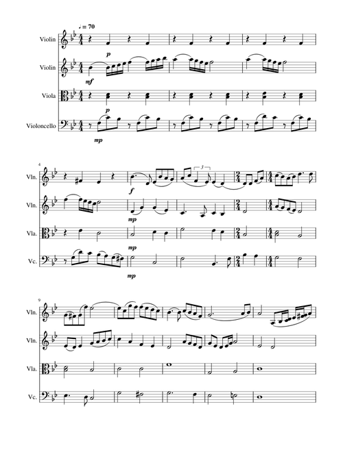 Cinema Paradiso Love Theme String Quartet