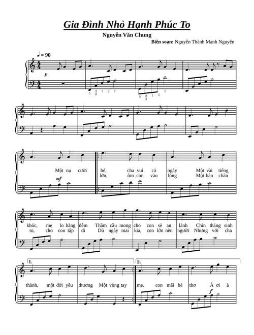 Gia Đình Nhỏ Hạnh Phúc To – Nguyễn Văn Chung