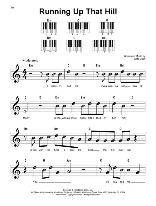 Running Up That Hill - Kate Bush (Super Easy Piano)