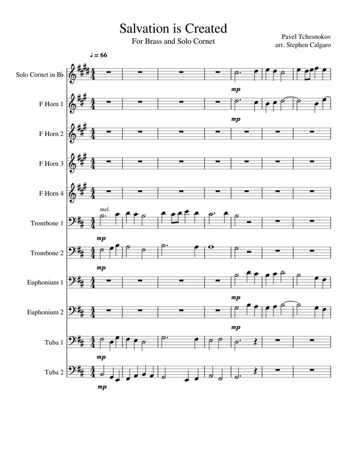 Salvation is Created (Brass Ensemble)