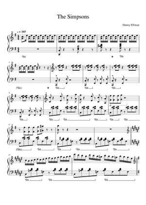 Play Official version of The Simpsons Main Theme Sheet Music by Danny ...