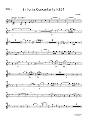Sinfonia concertante in E-flat major, K.364/320d – Wolfgang