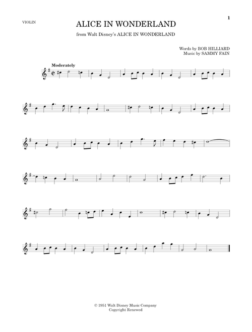 Alice In Wonderland - Bill Evans (Violin Solo)
