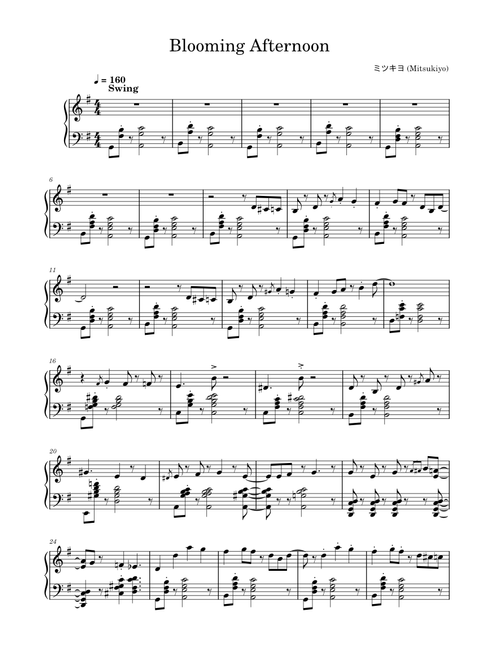 M_space | Free sheet music | Download PDF or print on MuseScore.com