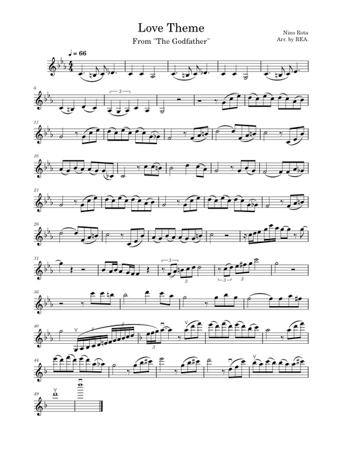 Speak Softly, Love ("The Godfather" Theme) – Nino Rota