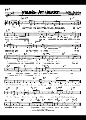 Young at Heart (Lead sheet with lyrics ) Sheet Music with Chords