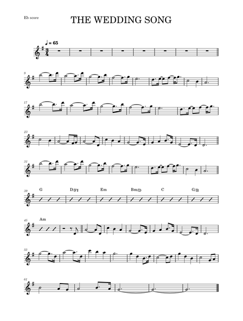 The Wedding Song – Kenny G (ALTO&PIANO)