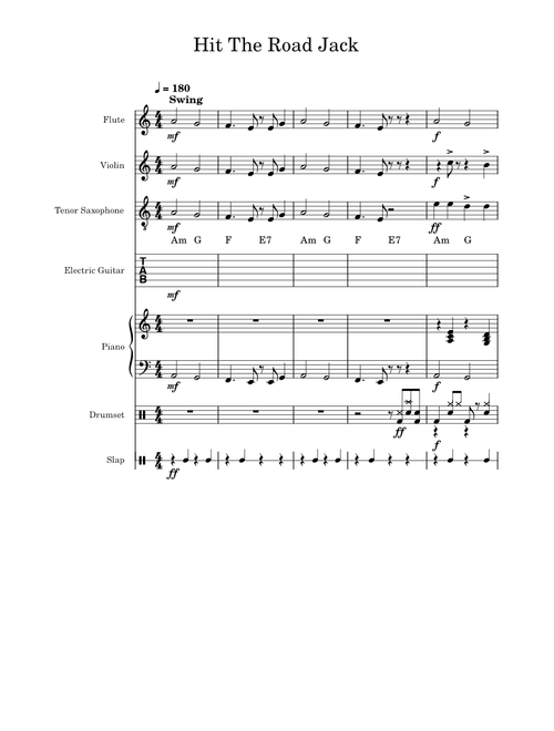 Hit the road jack – Ray Charles Hit The Road Jack jazz band 2.0