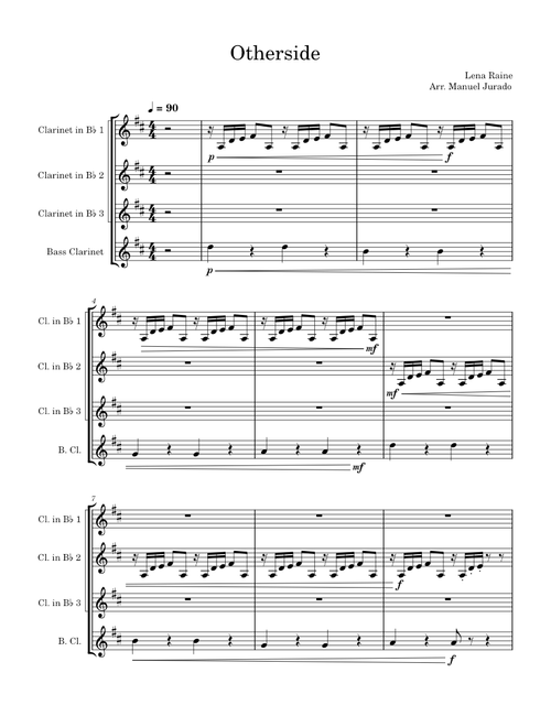 Otherside (Clarinet Quartet)