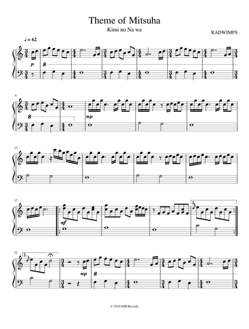Theme of Mitsuha