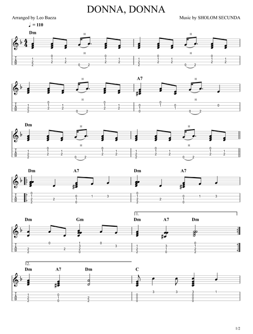 Dona Dona (Arr. Leo Baeza) - Teddi Schwartz, Sheldon Secunda, Arthur Kevess (Ukulele)