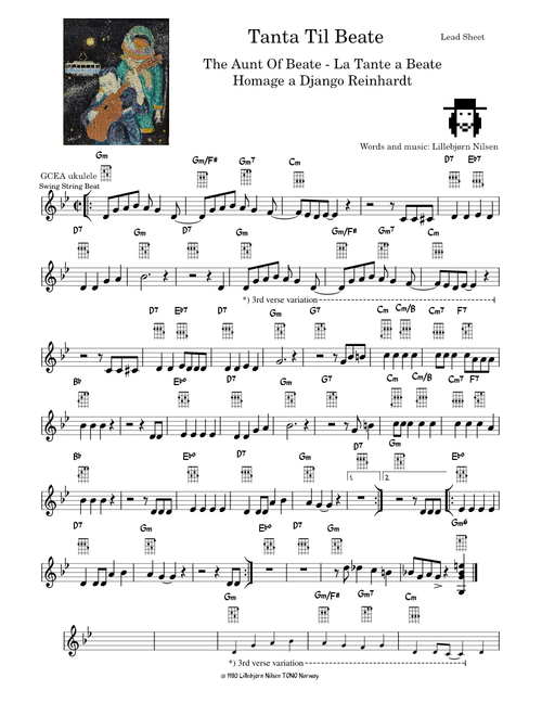 Tanta Til Beate (ukulele chords) - Lillebjorn Nilsen