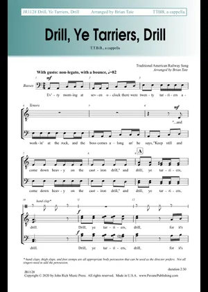Drill, Ye Tarriers, Drill – Brian Tate Sheet Music for Tenor, Bass ...