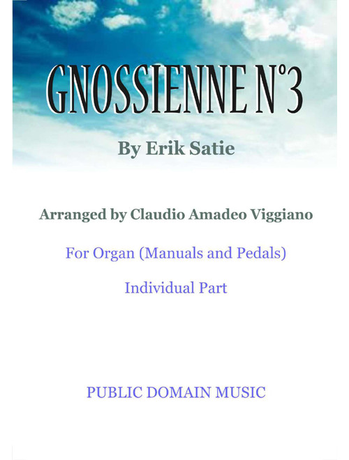 Gnossienne n°3 (Arr. Claudio Amadeo Viggiano) - Erik Satie (Organ)