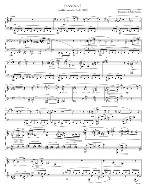 A. Schoenberg - ii. Drei Klavierstucke Op.11