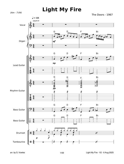 Light My Fire (The Doors) - Am