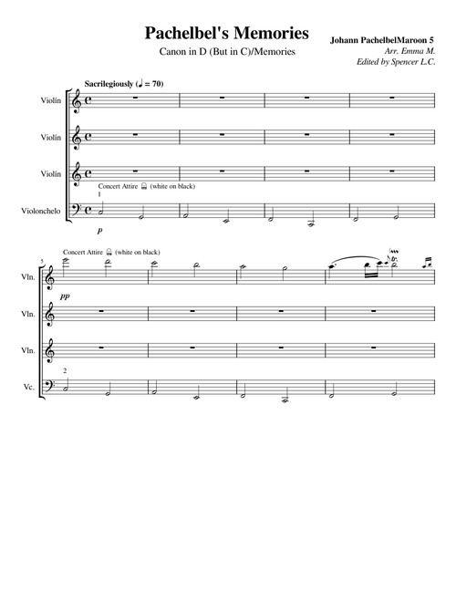 Pachelbel's Memories - Classical/Pop Mashup! (sAcRiLeGiOuS) – andres2004923