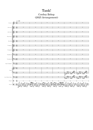Cowboy Bebop - Piano Bar 1 Sheet Music with Chords for Piano (Solo