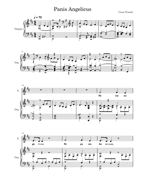 Panis Angelicus – César Franck soprano bass D