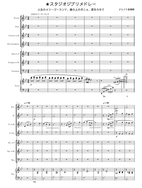 Studio Ghibli Medley – Joe Hisaishi スタジオジブリメドレー