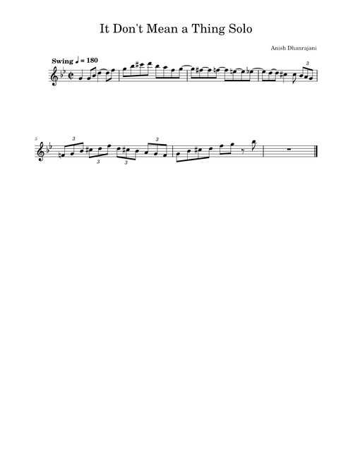 It Don't Mean A Thing (If It Ain't Got That Swing) - Duke Ellington