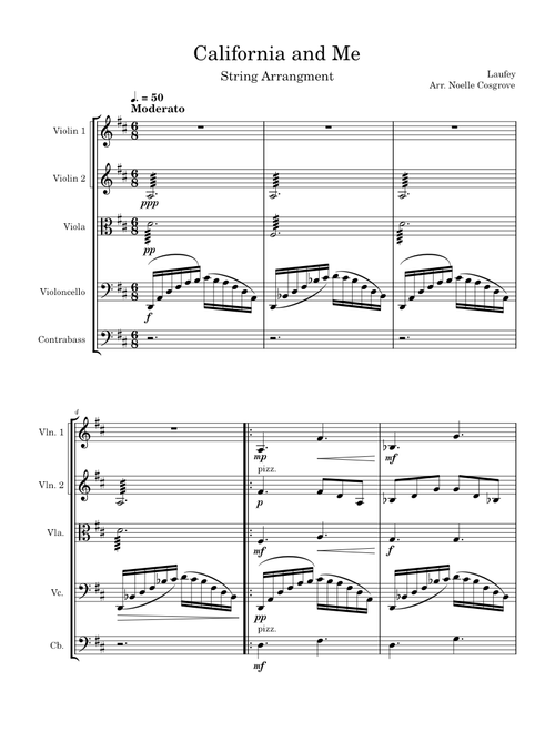 California and Me – Laufey California and Me Strings Arrangement