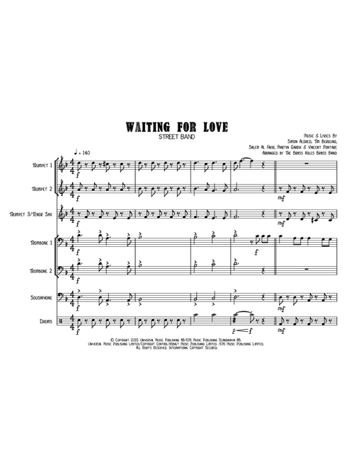 Waiting For Love (Arr. The Brass Holes Brass Band) - Avicii (Brass Ensemble)