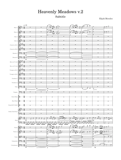 Heavenly Meadows v.2 – elijahmrls122 sheet music arranged by HARI88