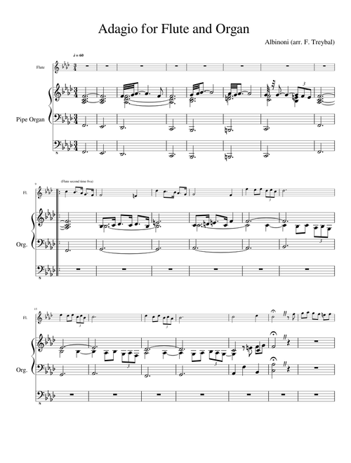 Adagio for Flute and Organ - Albinoni