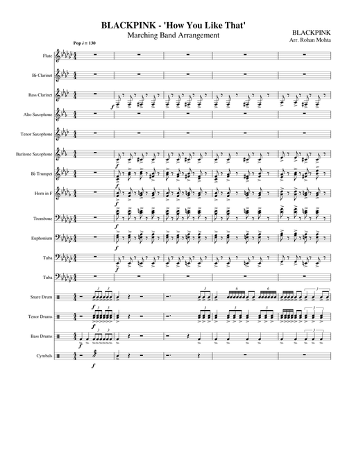 BLACKPINK - 'How You Like That' - Marching Band Arrangement