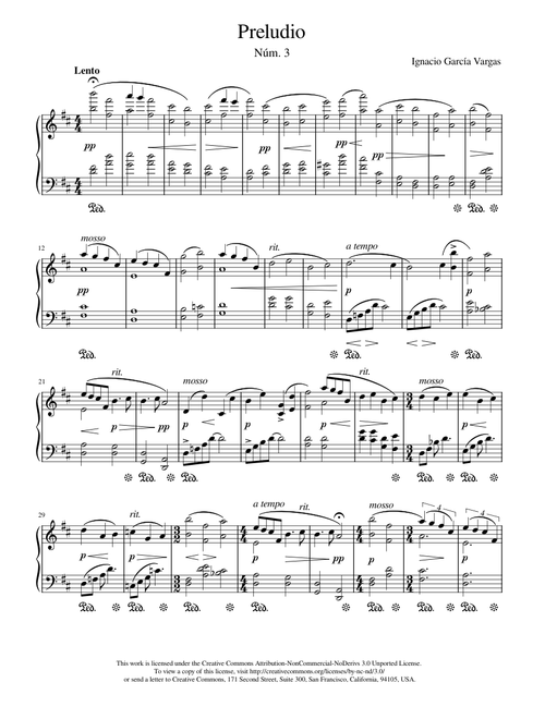 Preludio Núm. 3 (Prelude No. 3) - Ignacio García Vargas