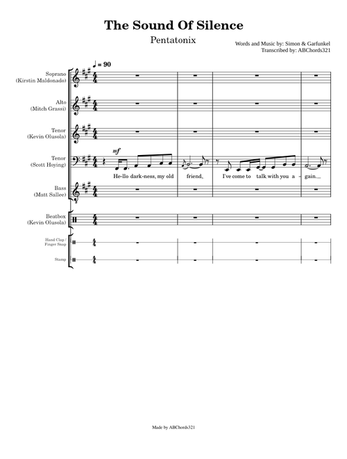 The Sound Of Silence - Pentatonix